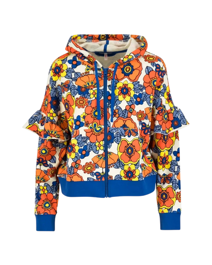 ZIP-UP HOODIE RUFFLE REBEL