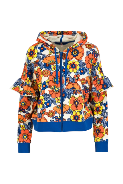 SWEAT À CAPUCHE ZIPPÉ RUFFLE REBEL