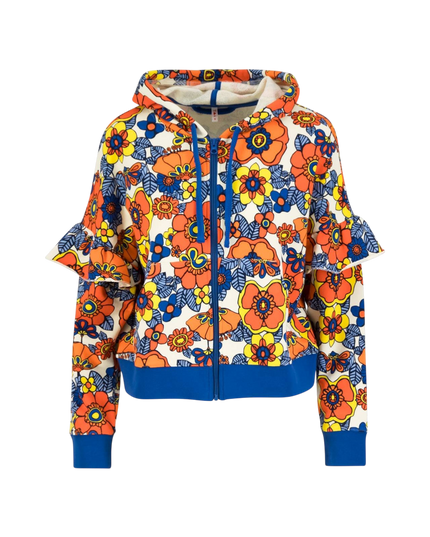 ZIP-UP HOODIE RUFFLE REBEL