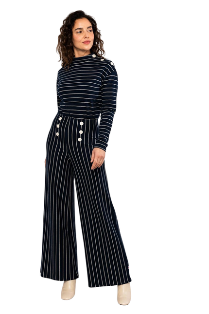 BLUTSGESCHWISTER STEREO RAINBOW SAILORETTE, BLUE LINE STRIPES