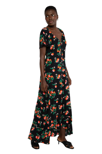 BLUTSGESCHWISTER jurk SUNSET GODDESS, ORANGE GROVE