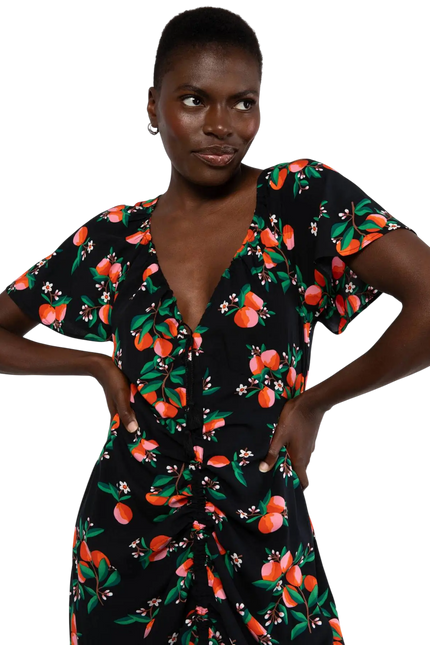 BLUTSGESCHWISTER jurk SUNSET GODDESS, ORANGE GROVE