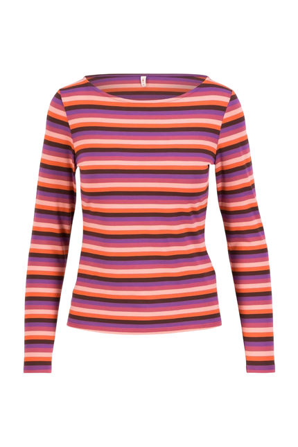 BLUTSGESCHWISTER TOP SWEET SAILORETTE, RETRO WARMTH STRIPE