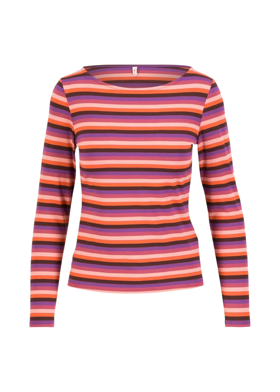 BLUTSGESCHWISTER TOP SWEET SAILORETTE, RETRO WARMTH STRIPE
