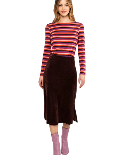 BLUTSGESCHWISTER TOP SWEET SAILORETTE, RETRO WARMTH STRIPE