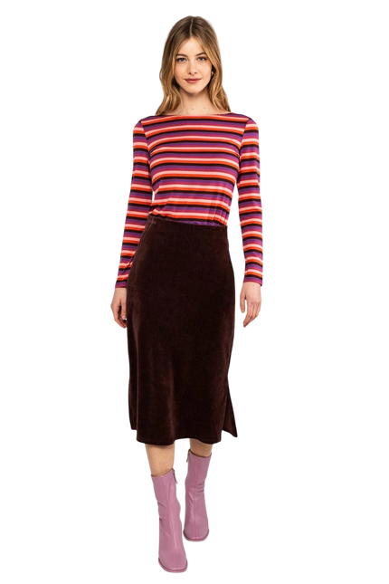 BLUTSGESCHWISTER TOP SWEET SAILORETTE, RETRO WARMTH STRIPE