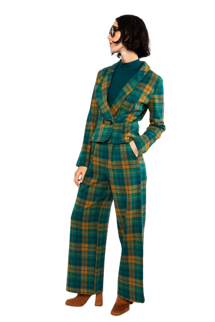 BLUTSGESCHWISTER PANTALON TAILORED BUSINESS, CLASSY SASSY CHECK