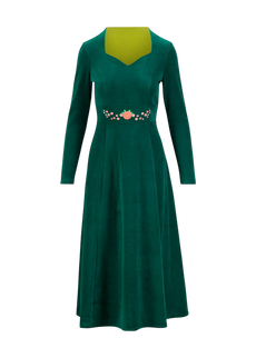 BLUTSGESCHWISTER VELVET GLAMOUR HEART FAIRYTALE WATERLILY GREEN