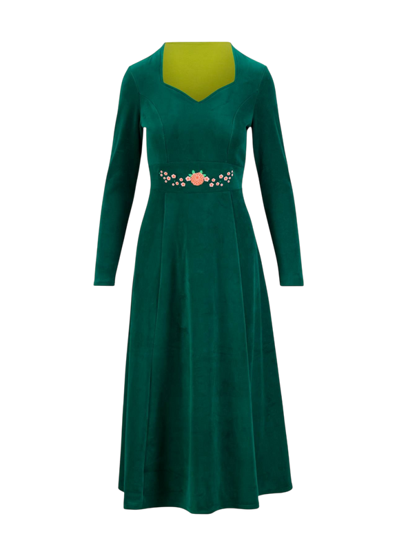 BLUTSGESCHWISTER Velvet Glamour Heart Fairytale Waterlily Green
