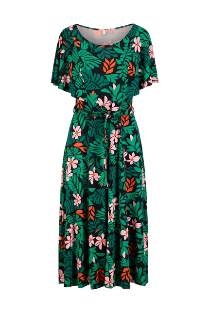 BLUTSGESCHWISTER jurk Veranda Tales, dreaming under palm leaf