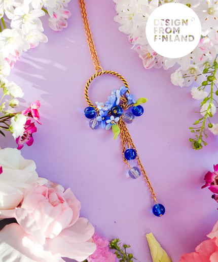 DAUGHTER OF THE NORTH FORGET ME NOT HALSKÆDE 18K FORGYLDT