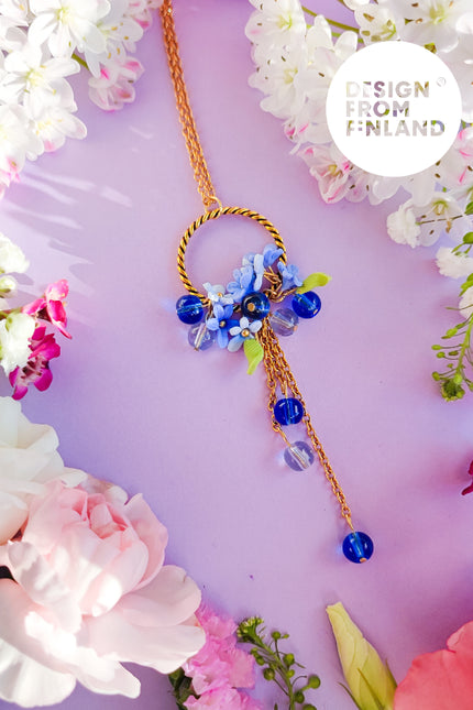 DAUGHTER OF THE NORTH FORGET ME NOT KETTING 18K GOLD PLATED