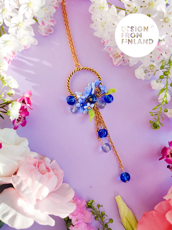DAUGHTER OF THE NORTH FORGET ME NOT KETTING 18K GOLD PLATED