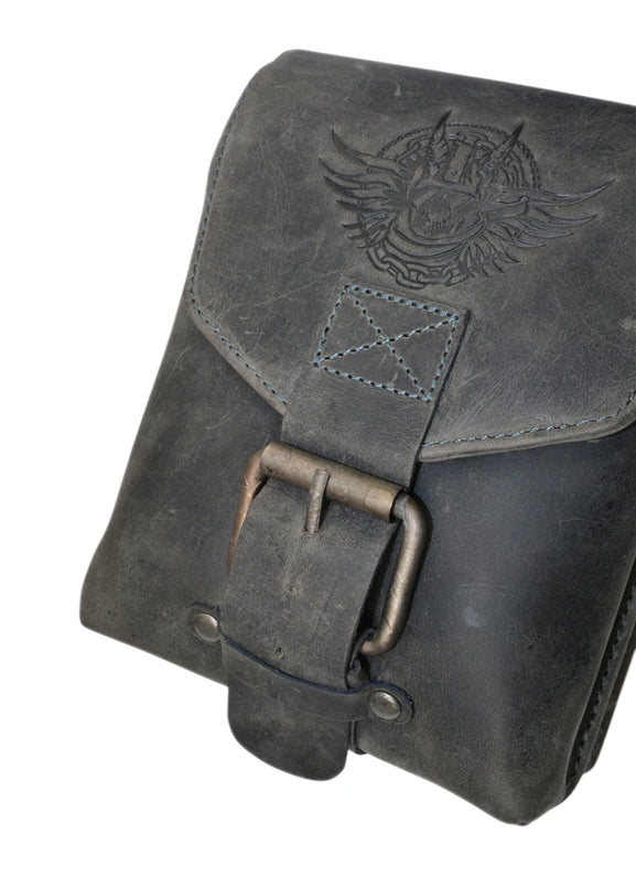 GREENBURRY BIKER HEUPTAS CHARCOAL LEER