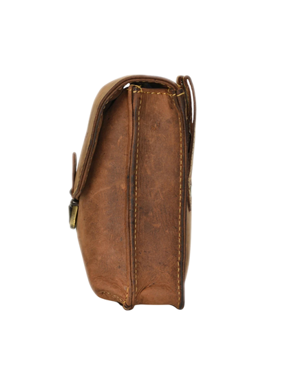 GREENBURRY BIKER HEUPTAS BRUIN LEER
