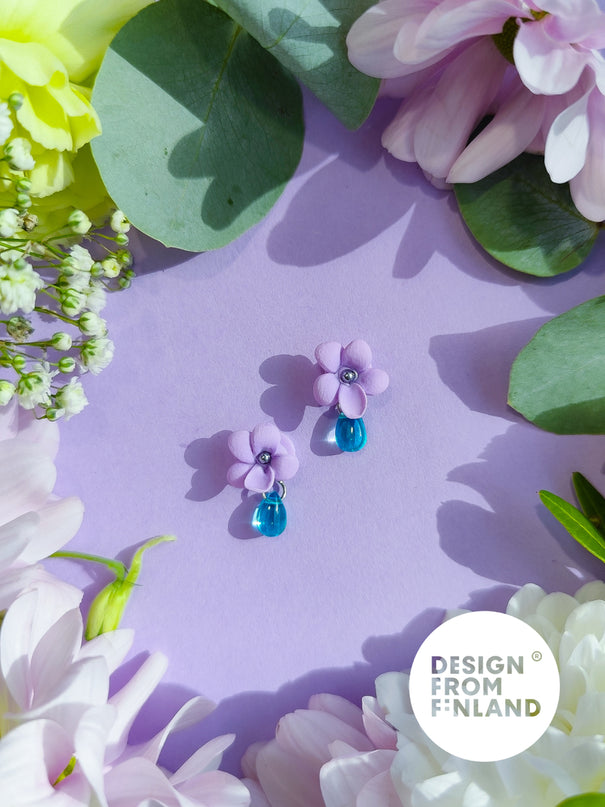 DAUGHTER OF THE NORTH WONDER VIOLET STUD EARRINGS