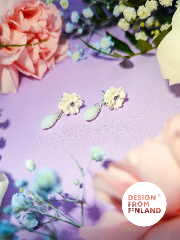 DAUGHTER OF THE NORTH MIDSUMMER ROSE STUD EARRINGS
