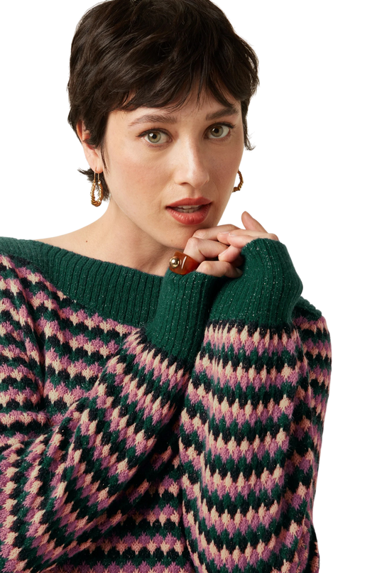 Erin Top Flora, pine green