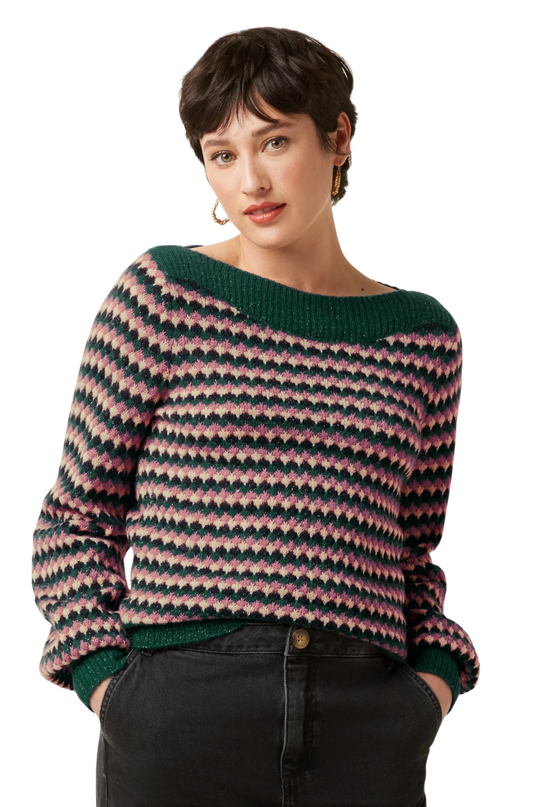 Erin Top Flora, pine green