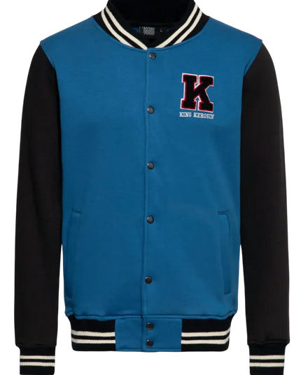 KING KEROSIN Giacca College Sweat Blanko