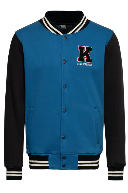 KING KEROSIN College Sweat Jacket Blanko