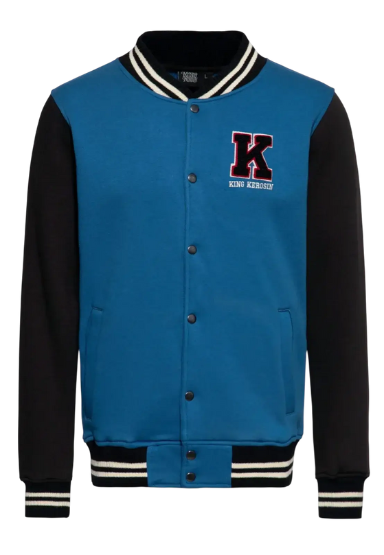 KING KEROSIN College Sweat Jacket Blanko