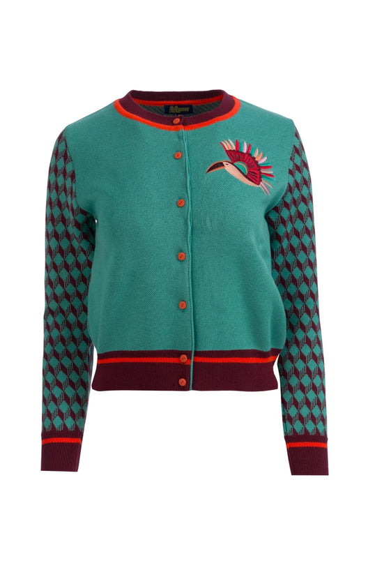 Knitwear Cardigan bird of paradise