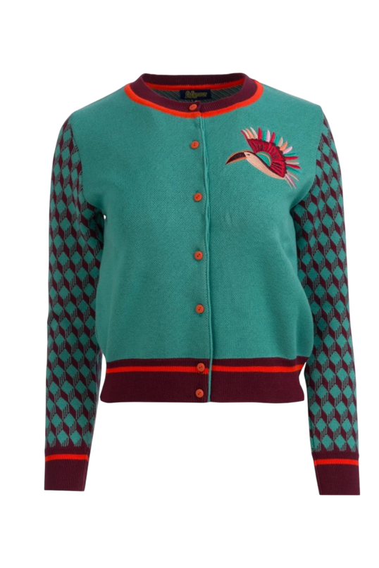 Knitwear Cardigan bird of paradise
