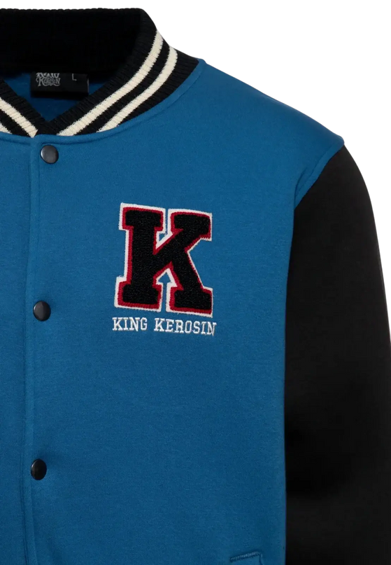 KING KEROSIN College Sweat Jacket Blanko