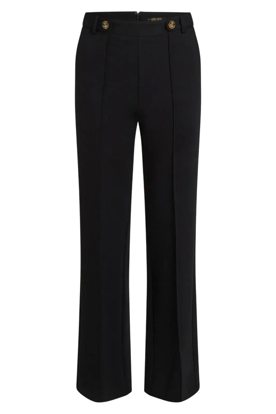 KING LOUIE GARBO PINTUCK PANTS UNI RODEO BLACK