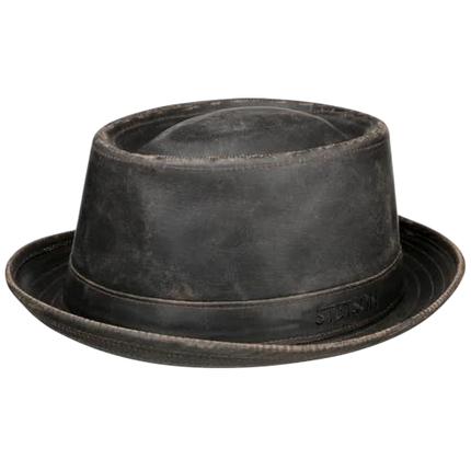 STETSON ODENTO PORK PIE HOED, GREY