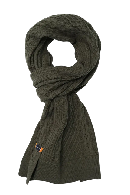 A FISH NAMED FRED SCARF CABLE, GREEN
