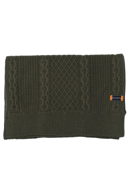 A FISH NAMED FRED SCARF CABLE, GREEN