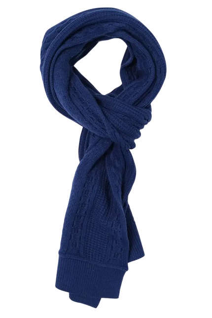 A FISH NAMED FRED SCARF CABLE, BLUE