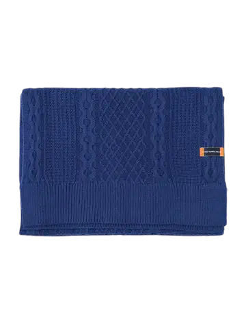 A FISH NAMED FRED SCARF CABLE, BLUE