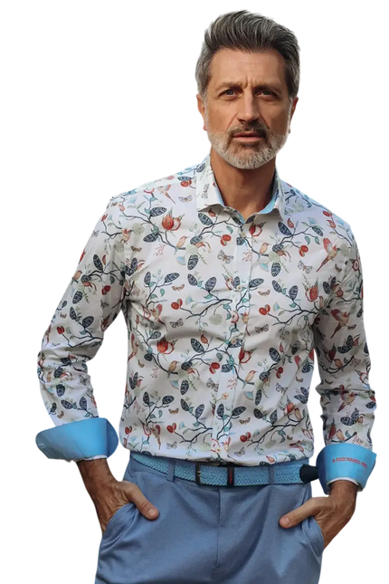 A FISH NAMED FRED Blouse Birdy Blooms