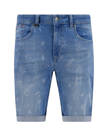 Jeans printed short