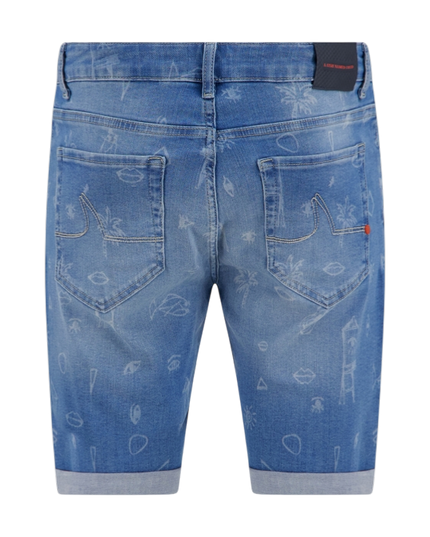 Jeans printed short