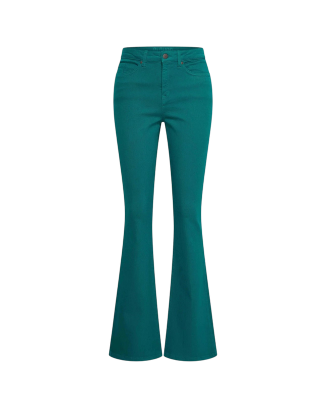 Dora flared leg, emerald