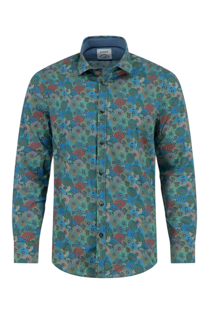 A FISH NAMED FRED BLOUSE JAPANESE ROUNDS / TOKYO TRIP, MULTICOLOR