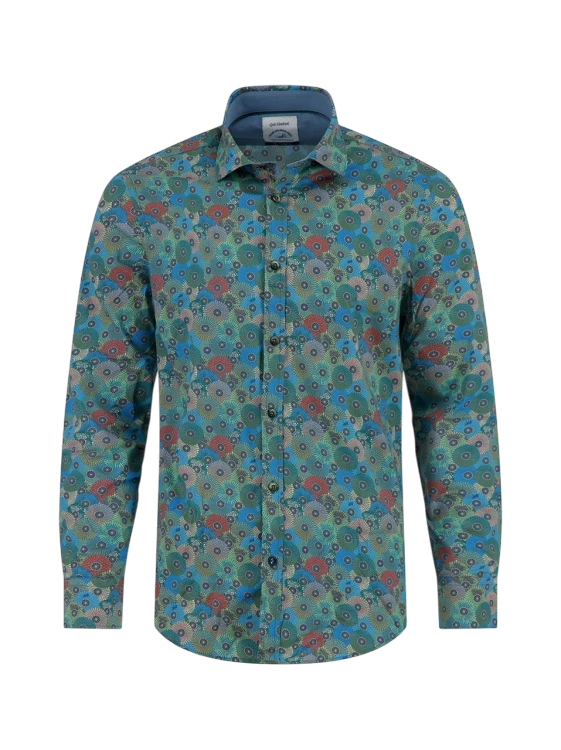 A FISH NAMED FRED BLOUSE JAPANESE ROUNDS / TOKYO TRIP, MULTICOLOR