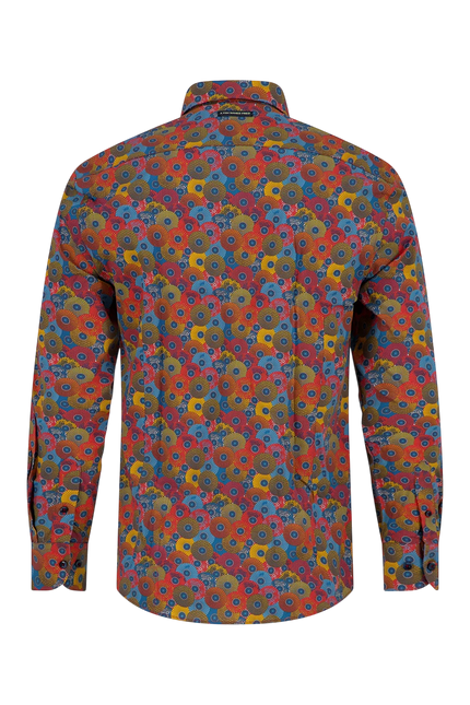 A FISH NAMED FRED BLOUSE JAPANESE ROUNDS / TOKYO TRIP, MULTICOLOR