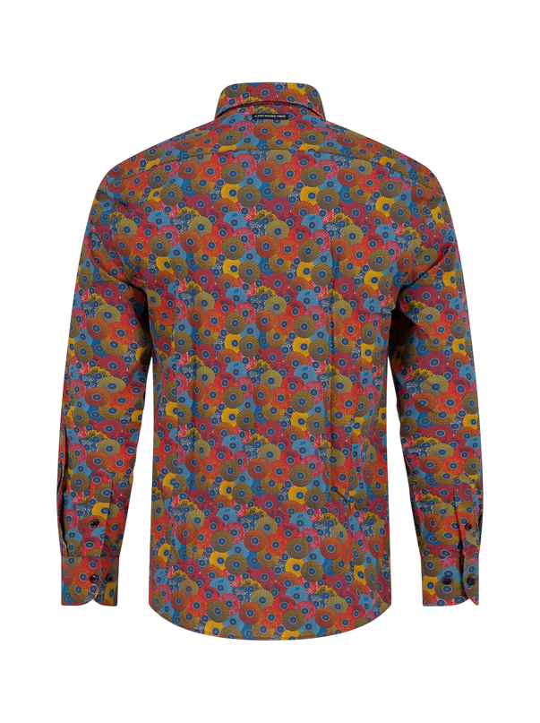 A FISH NAMED FRED BLOUSE JAPANESE ROUNDS / TOKYO TRIP, MULTICOLOR