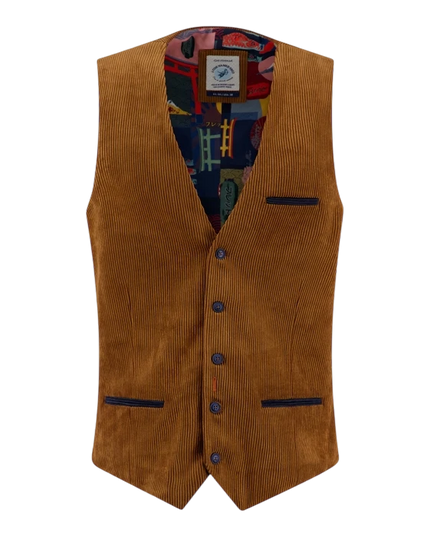A fish named Fred waistcoat rib, cognac