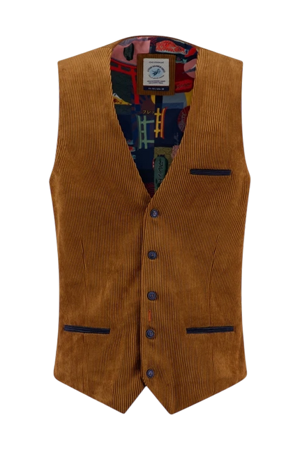A fish named Fred waistcoat rib, cognac