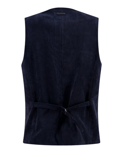 A fish named Fred waistcoat rib, navy