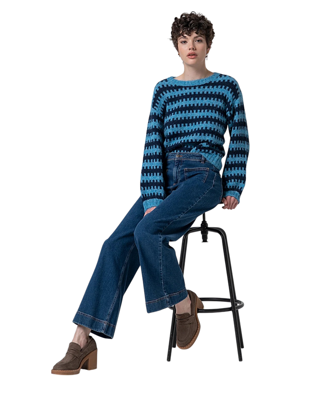 WIDE LEG PANTS Lucia, indigo