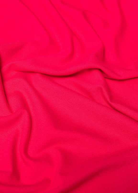 Fly Little Bird", bold ruby red