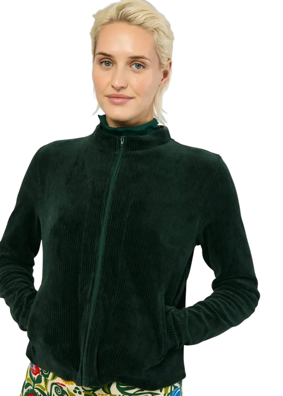 Jolly Zip Up feine Nadel grün