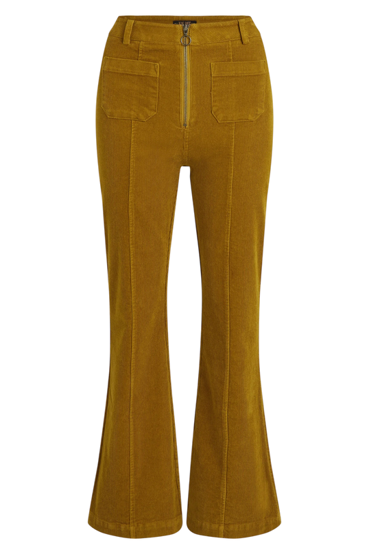 Chris Zip Pants Corduroy golden brown